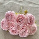 Artificial silk peony bouquet for floral decoration