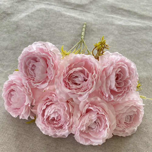 Artificial silk peony bouquet for floral decoration - vue 15 sur 17