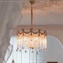 Vintage crystal and brass wall light for elegant interiors