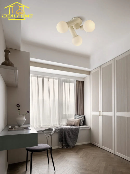 Modern simple LED ceiling light for warm interior decor - vue 5 sur 7