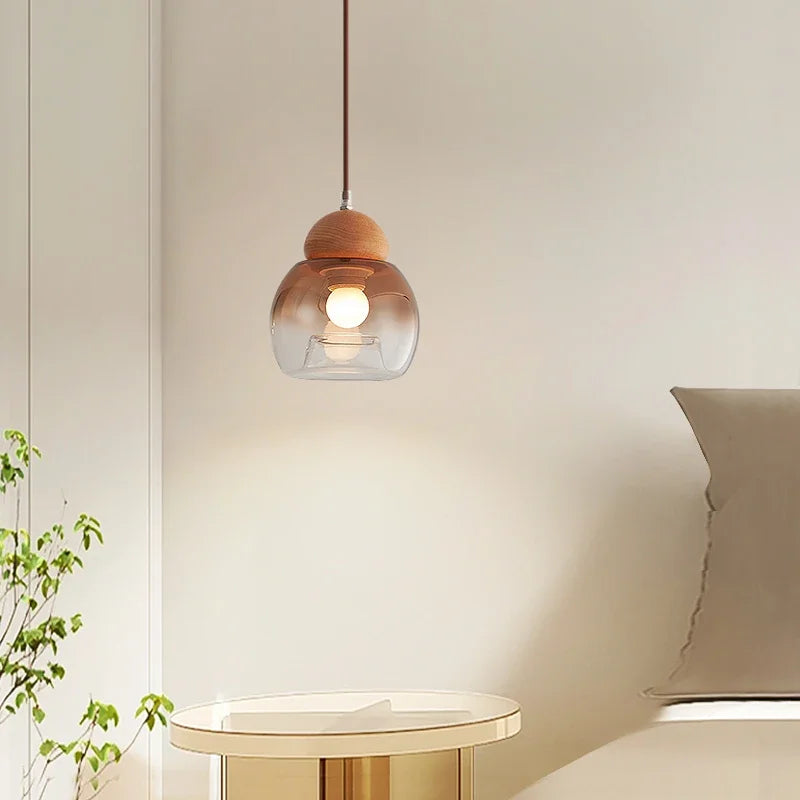 retro glass pendant light medieval style for modern decoration