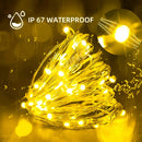 Waterproof battery LED fairy lights for festive decorations