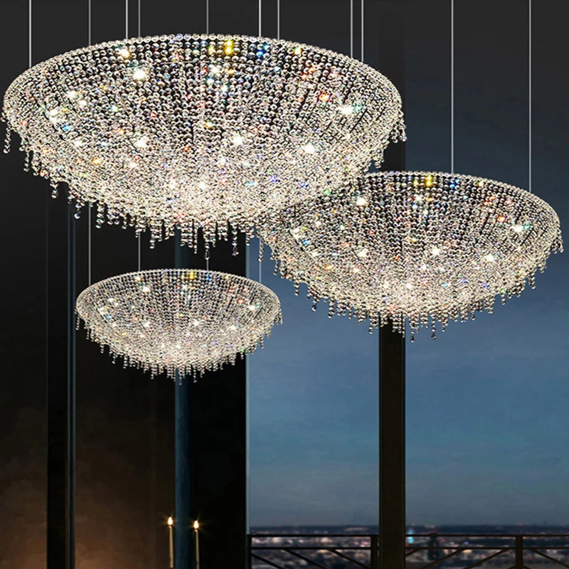 Luxury retro design crystal chandelier for interior decoration - vue 4 sur 12