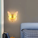 Nordic transparent butterfly LED chandelier