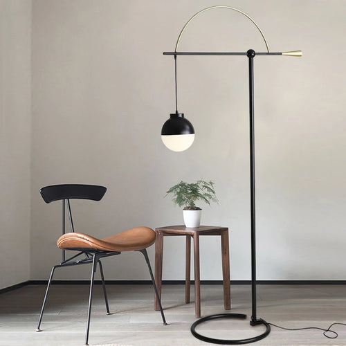 Creative minimalist fishing floor lamp for interiors - vue 2 sur 7