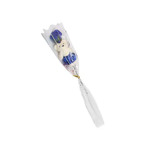 Soap rose bouquet with teddy bear for birthdays and valentine's day - vue 11 sur 11