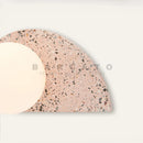 Japanese retro terrazzo LED wall light for homestay