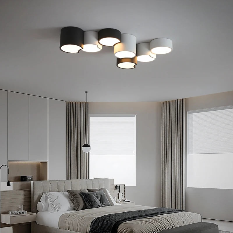 Modern geometric chandelier light fixture