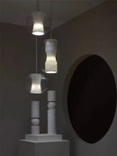 Natural marble glass chandelier modern minimalist decorative lighting