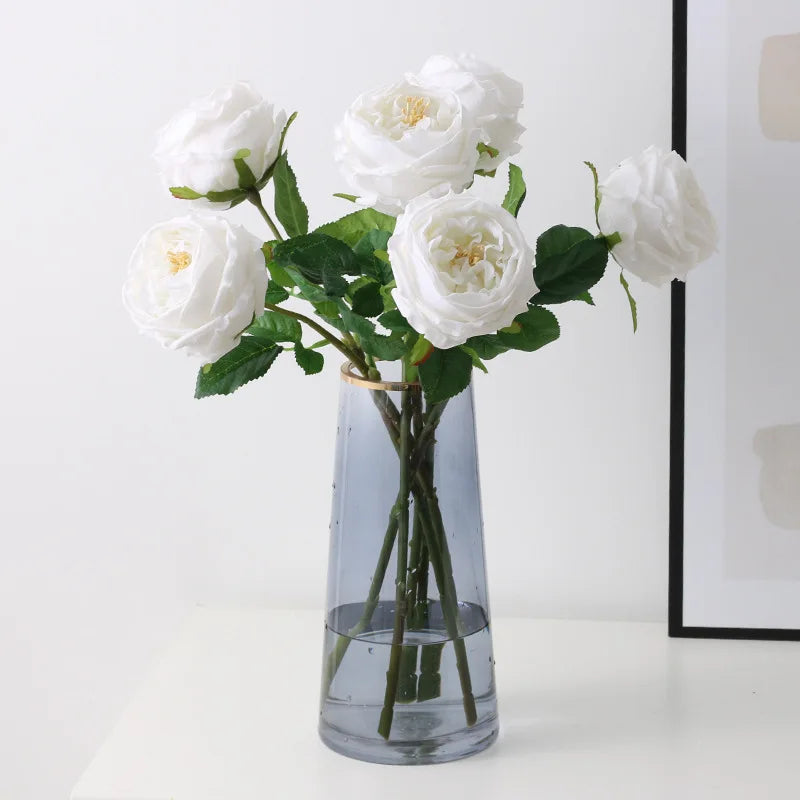Latex peony flower for wedding decoration