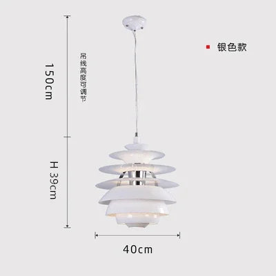 Postmodern nordic multi-tier decorative chandelier