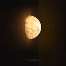 Nordic design round dolomite marble wall light for indoor lighting