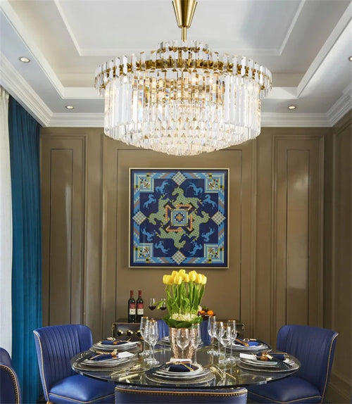 Premium modern crystal chandelier for elegant interiors - vue 3 sur 6