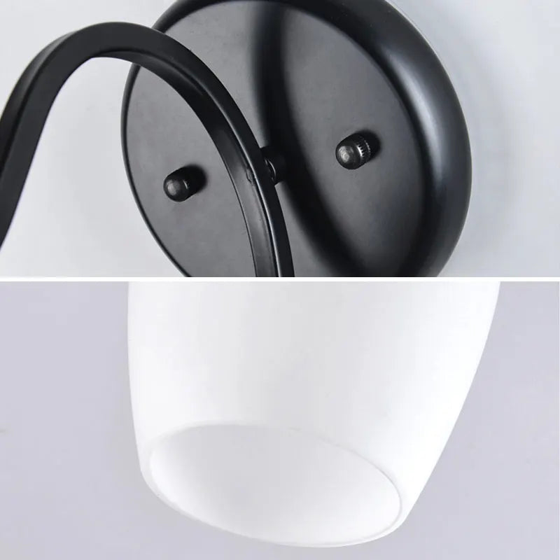 Modern nordic retro LED wall light for indoor decoration - vue 4 sur 16