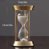 classic retro metal hourglass for decoration and alarm