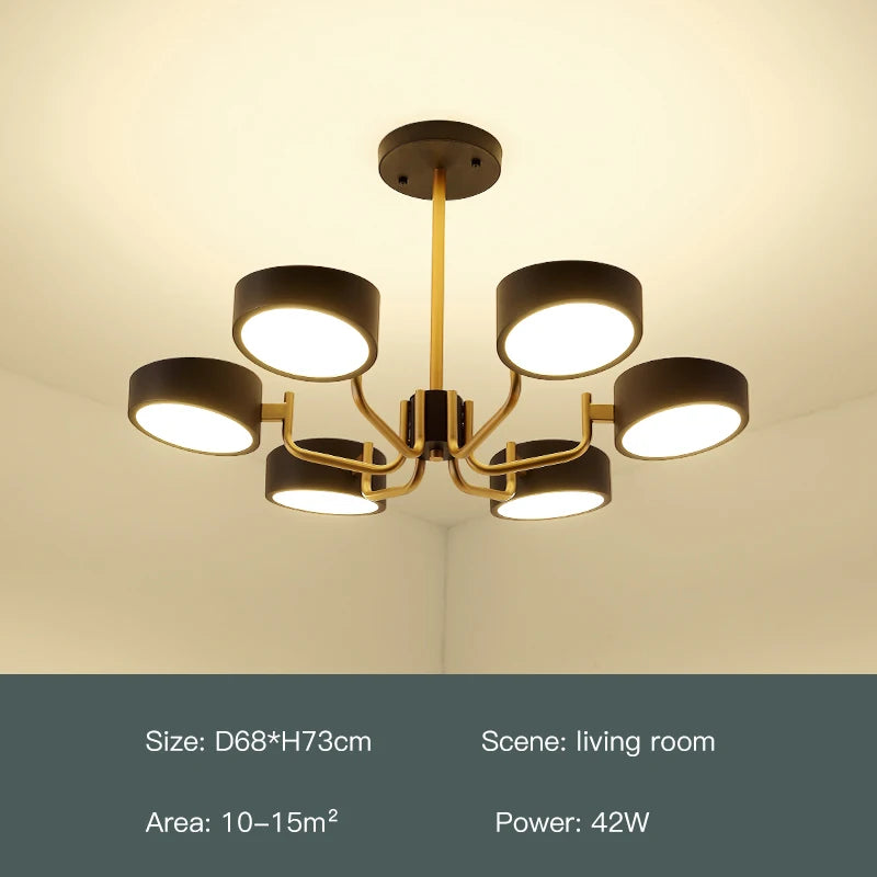 lustre moderne simple pour éclairage intérieur design élégant