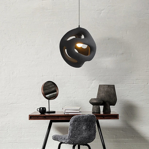 Nordic creative wabi-sabi LED pendant light for home, restaurant, and bar - vue 4 sur 9