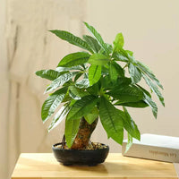 Artificial monstera tree in pot fake tropical indoor decoration