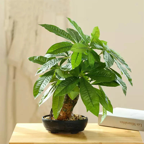 Artificial monstera tree in pot fake tropical indoor decoration