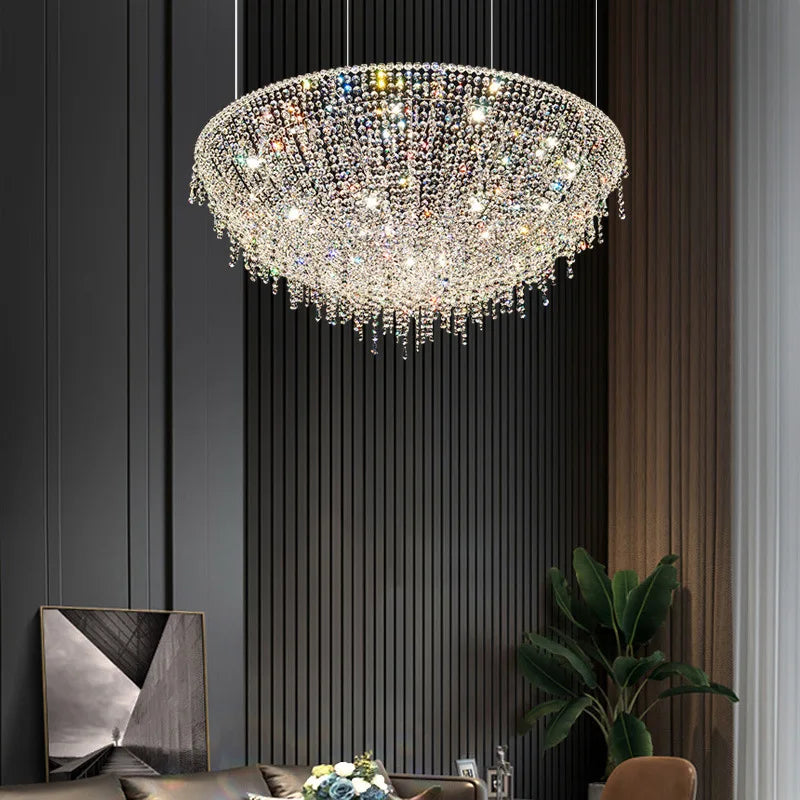 Luxury retro crystal chandelier for interior decoration - vue 3 sur 12