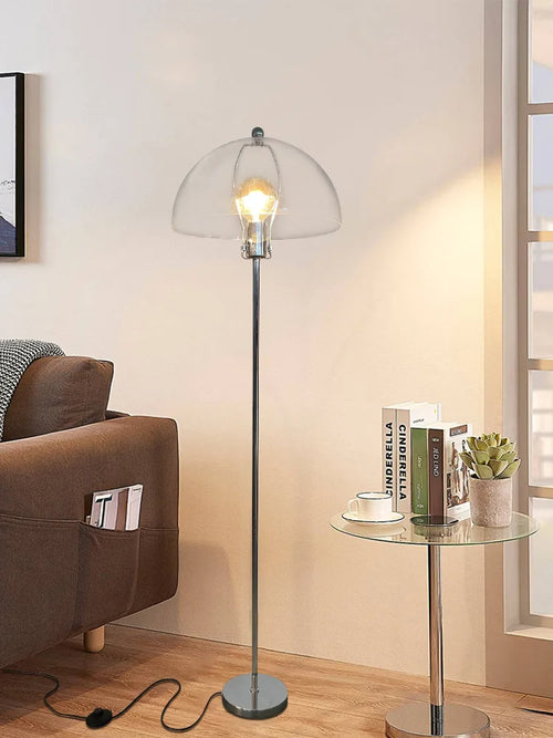 Retro LED floor lamp in acrylic with colourful nordic lampshade - vue 2 sur 22