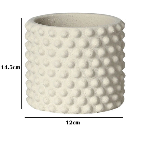 Nordic style retro cement flower pot for home decoration - vue 24 sur 33