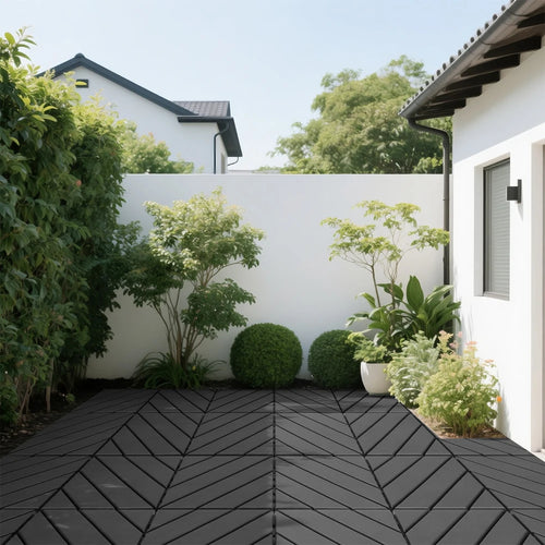 Clip-on patio tiles 30x30 waterproof set of 44
