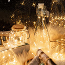 Set of 5 LED string lights for festive decorations