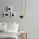 Decorative marble LED pendant light for various spaces