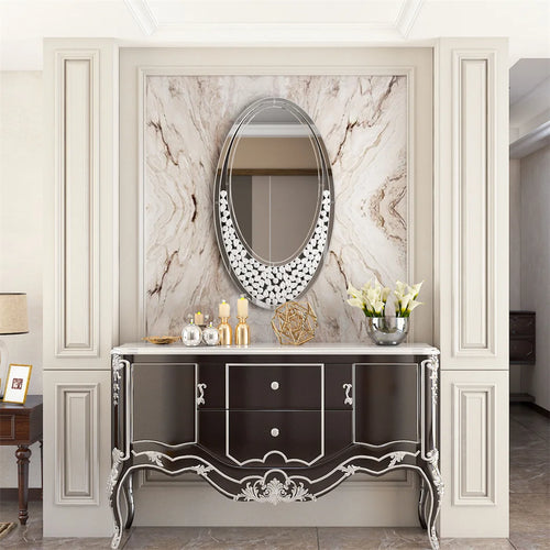 Decorative oval teardrop-shaped mirror for interiors - vue 6 sur 6
