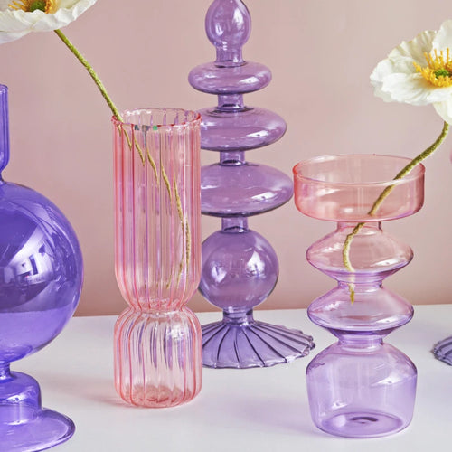 Glass candle holders for wedding decor and Christmas gifts - vue 2 sur 24