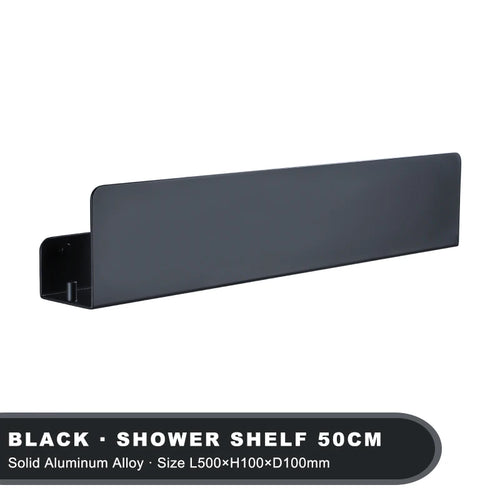 shower shelf with hook for bathroom and kitchen items - vue 14 sur 15