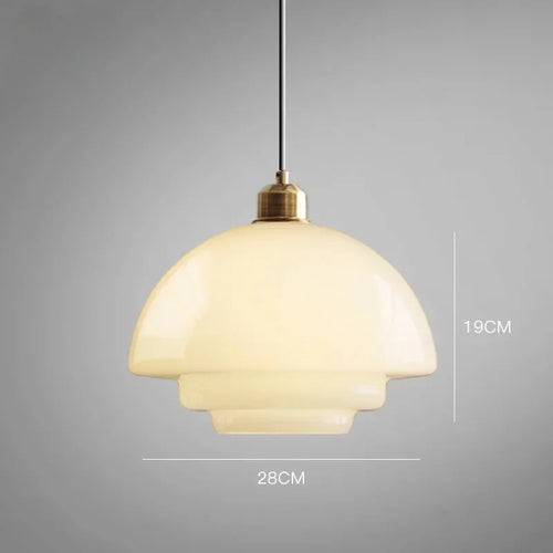 Minimalist glass chandelier for modern interior decor