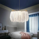 Modern feather wall light warm and romantic creative