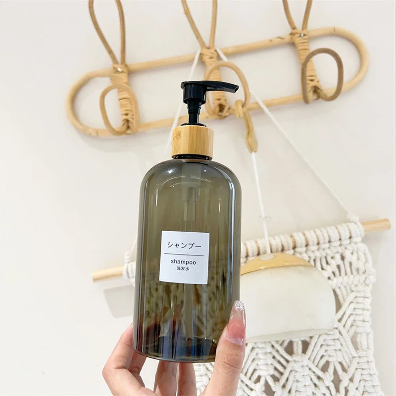 refillable pump bottle for shampoo and shower gel - vue 6 sur 33