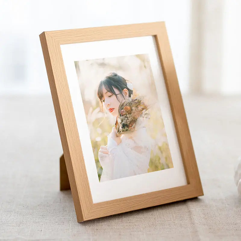 Vintage wooden photo frame for decoration and gift