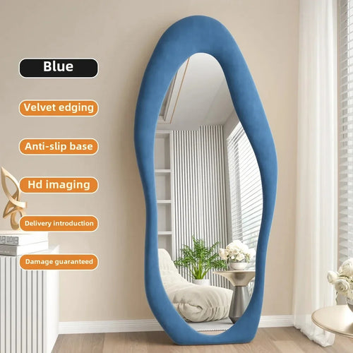 Nordic wavy full length mirror for interior decoration - vue 12 sur 13