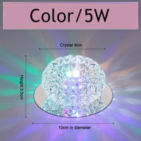 Modern crystal LED ceiling light