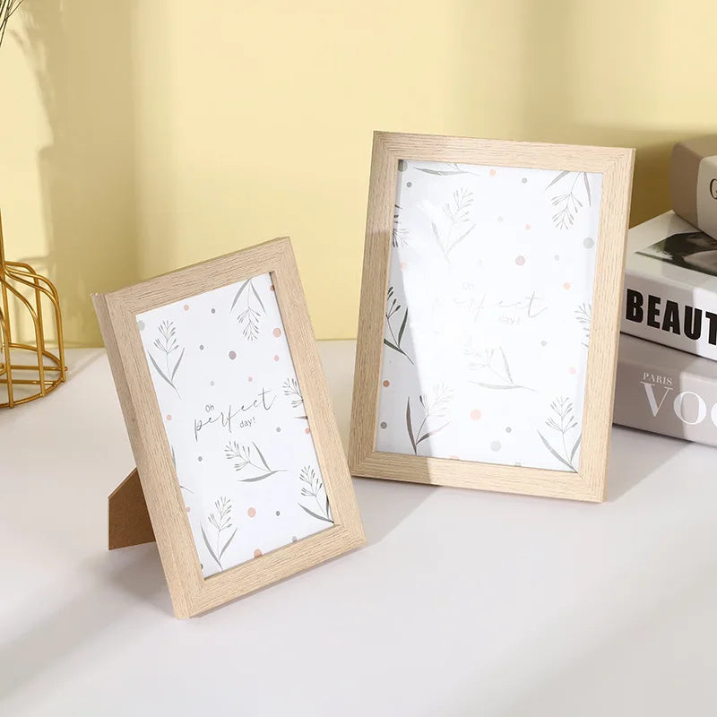 Modern wooden photo frame for interior decoration - vue 3 sur 10