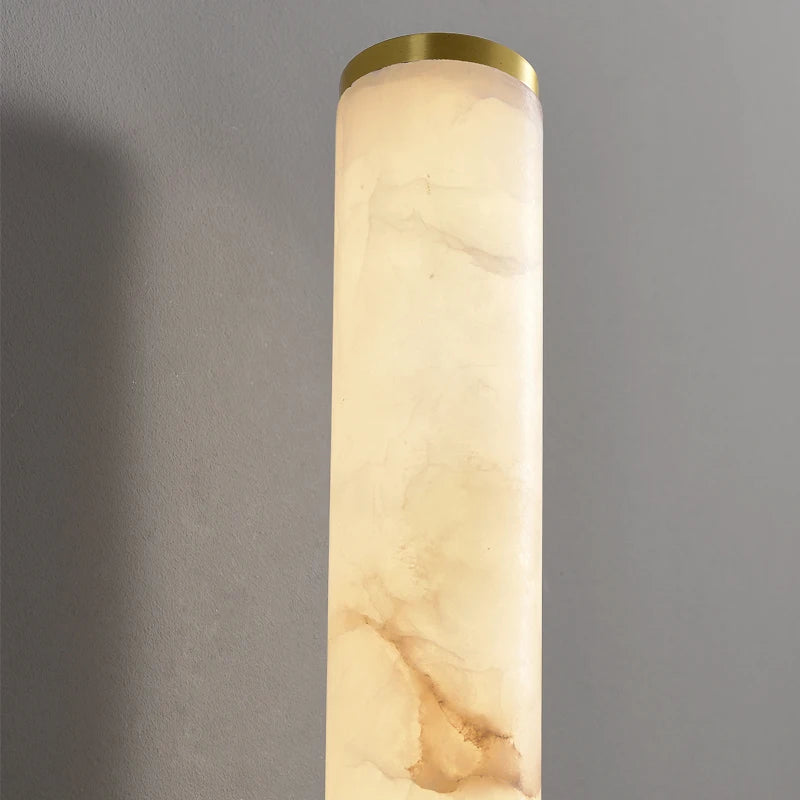 Marble and copper wall light for decorative indoor lighting - vue 4 sur 7