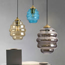 Modern stained glass pendant light for interior decoration