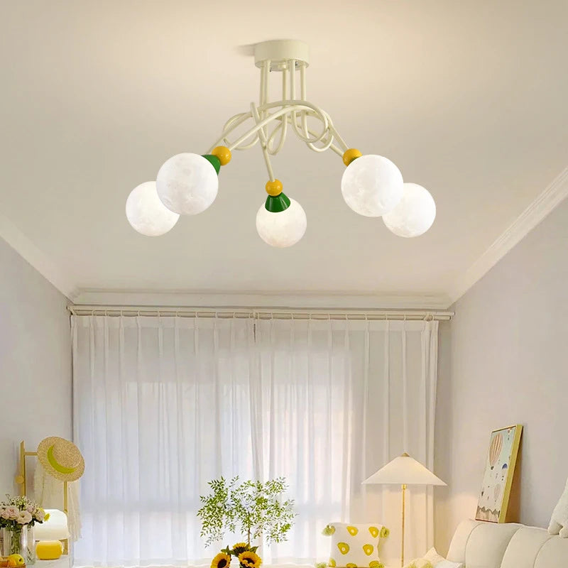 3d moon bubble ceiling light for children's room magical decor