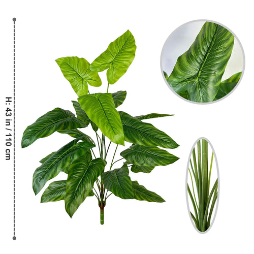 Artificial monstera plant with realistic leaves for indoor decoration - vue 13 sur 29