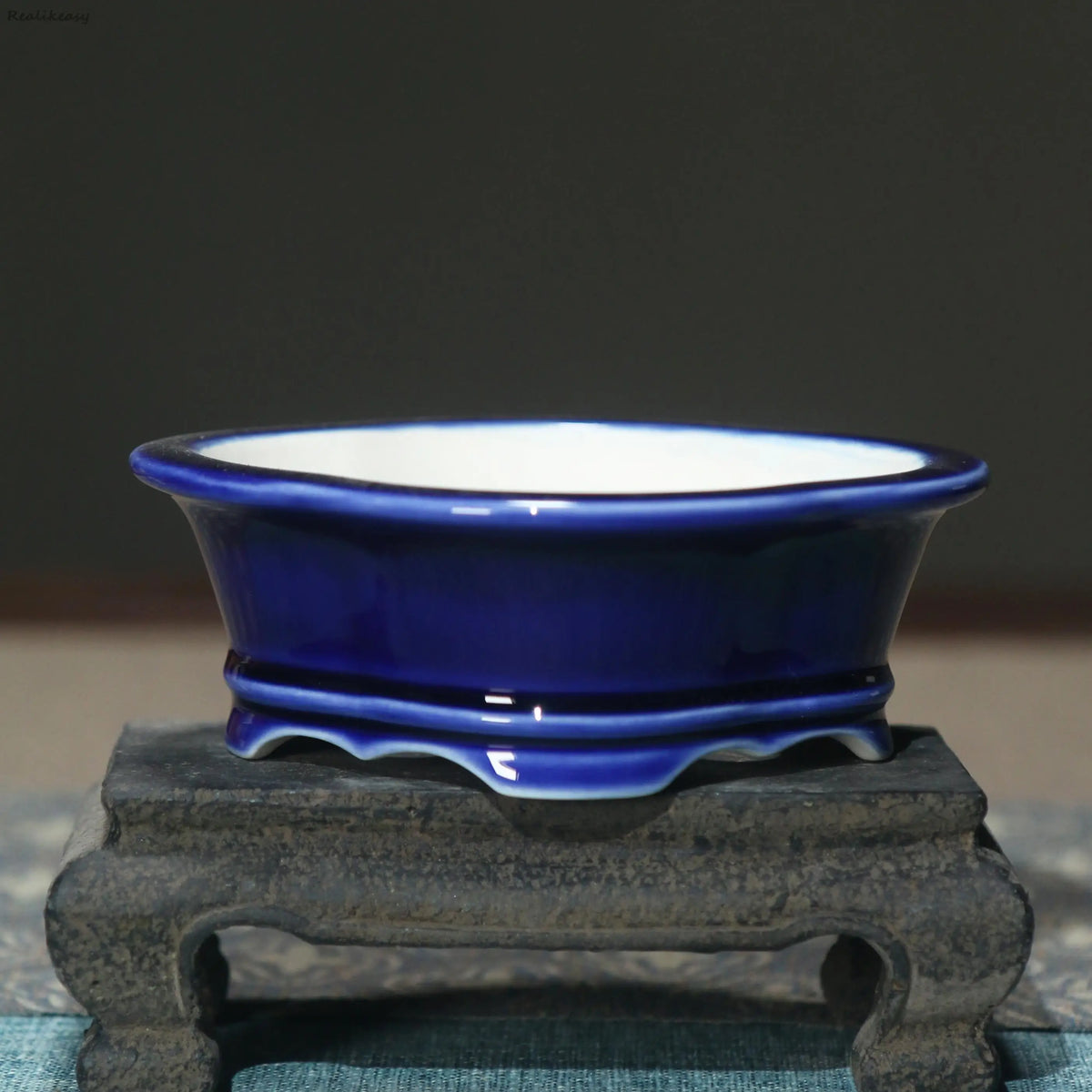 creative glazed ceramic flower pot for home decoration - vue 10 sur 14