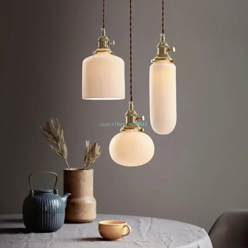 Modern nordic LED ceramic vintage wall light