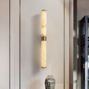 Marble and copper wall light for decorative indoor lighting