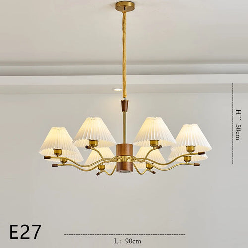 Wooden chandelier for decorative pendant lighting