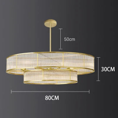 Modern gold crystal chandeliers for indoor lighting - vue 8 sur 14