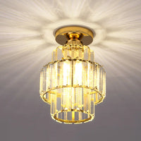 Modern k9 crystal ceiling light for elegant interior decor