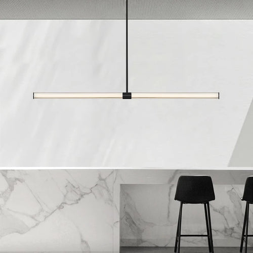Modern glass ceiling light for minimalist bar and restaurant - vue 3 sur 9